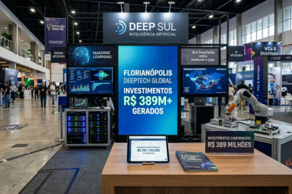 Evento em Florianópolis movimentou quase R$ 400 milhões em intenções de investimento e mostrou como IA e DeepTechs estão mudando o jogo.